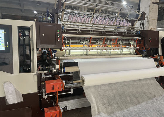 Máquina de cobertores industriais informatizados de 165 cm de largura com capacidade de cobertores de 360 graus