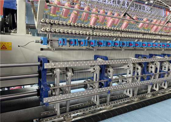 Edredão estofando automatizada multi agulha da máquina que faz a máquina para a cobertura