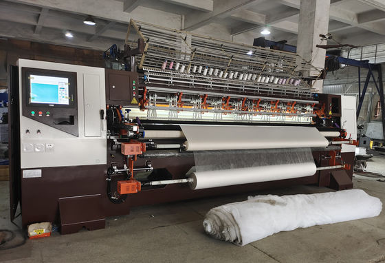 máquina estofando do multi ponto de alta velocidade do fechamento da agulha 1400rpm 112 polegadas para a matéria têxtil da casa